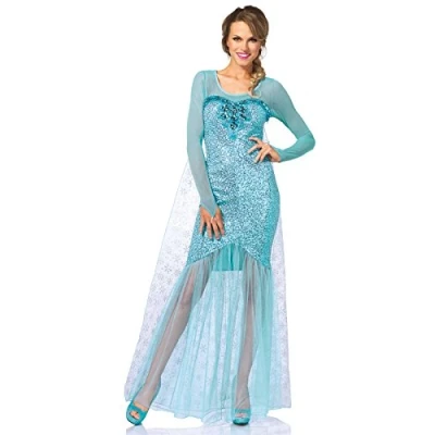 Image of Leg Avenue Fantasy Snow Queen Costume (Large, Aqua)