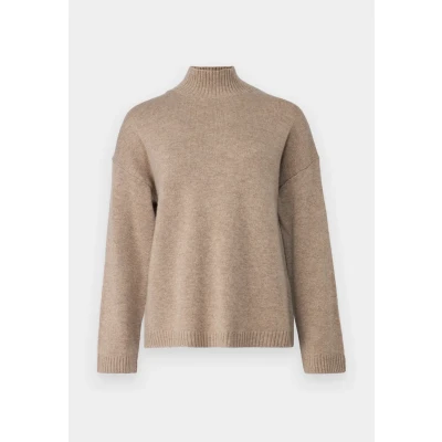 Image of SELECTED FEMME Women&#039;s Slfcille Ls Knit Lano High Neck Noos, Irish Cream, XL
