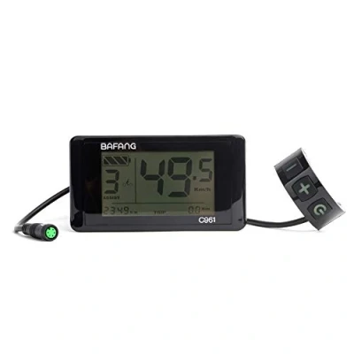 Image of Bafang 8fun LCD 750C 850C 860C C18 C965 C961 500C SW102 Display Meter Control Panel for Electric Bicycle BBS02 and BBSHD Mid Drive Motor (C961 Display)