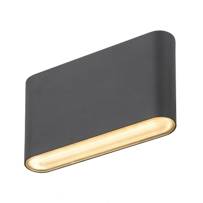 Image of SLV Oval outdoor wall lamp up/down CCT 13.5cm black