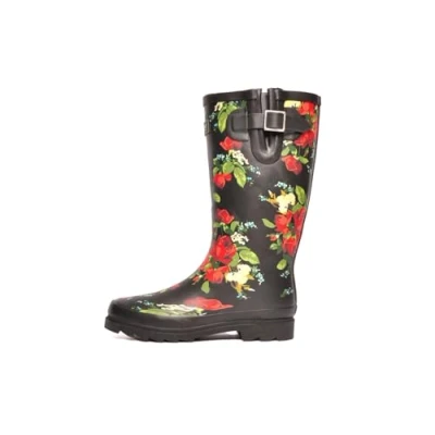 Image of Cotswold Womens Blossom Patterned Wellingtons Floral Size UK 3