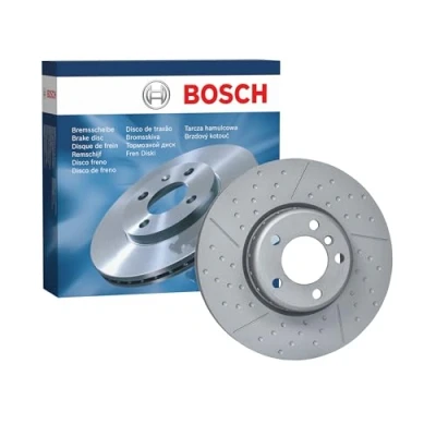 Image of 34106797602 brake disc BOSCH 0 986 479 E12 340mm 30mm 5 120mm Vented, two part disc, slotted/perforated Coated High carbon BMW: 3 Saloon