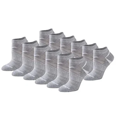 Image of Saucony Women&#039;s Rundry Performance Selective Cushion Socks, Available in S l (6, Grey Basic (12 Pairs), M (Pack of 12)