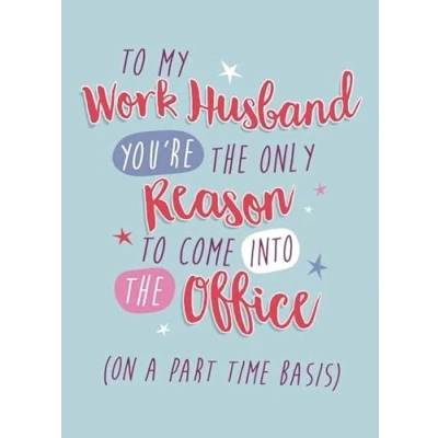 Image of Work Husband Birthday Card for Him Funny