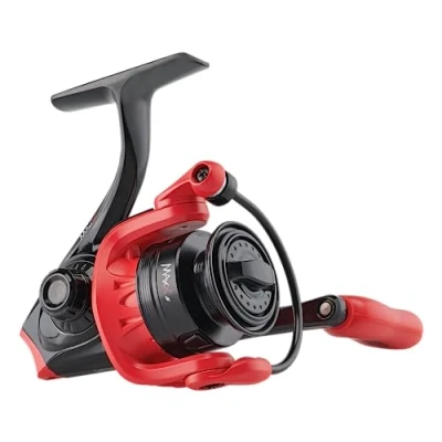 Image of Abu Garcia Max STX Spincast Reel, Fishing Reels, Allround Fishing, Unisex, Red, 10 Right Hand