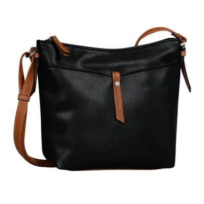 Image of Tom Tailor Acc Novara Women’s Cross Body Bag, Black (Schwarz), 28x25x8.5 Centimeters (W x H L)