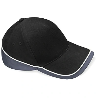 Image of Beechfield Teamwear Competition Cap in Black / graphite grey