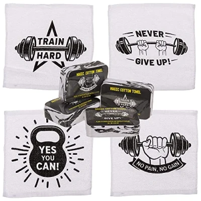 Image of Gym Addicts Magic Expanding Flannel Mini Towel Single Cracker Filler