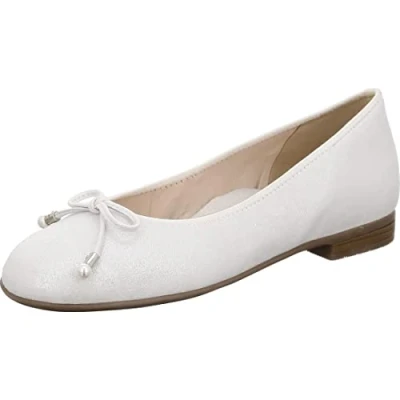 Image of ARA Women&#039;s Sardinia Ballet Flat, Off White, 6 UK