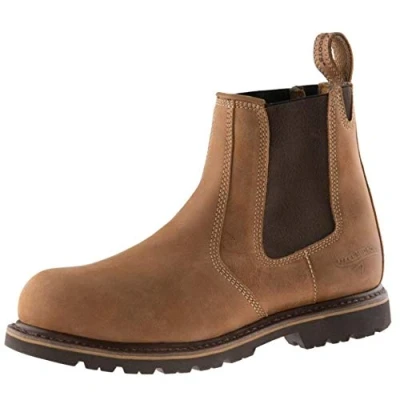 Image of Buckler B1151SM SBP tan Oak Leather Safety Dealer Boot &amp; Midsole Size 13