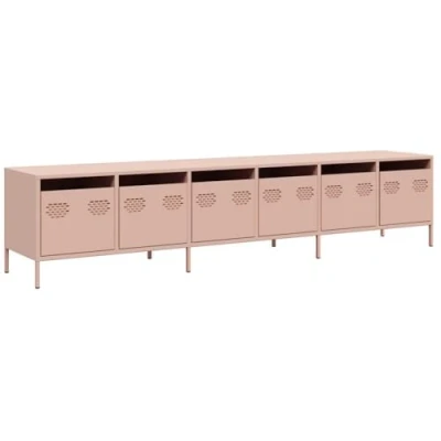 Image of vidaXL TV Cabinet Pink 202x39x43.5 cm Cold rolled Steel