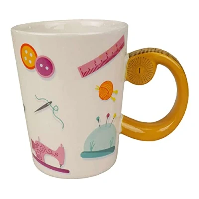 Image of Tacony Tape Measure Sewing Mug Kitchen Accessories