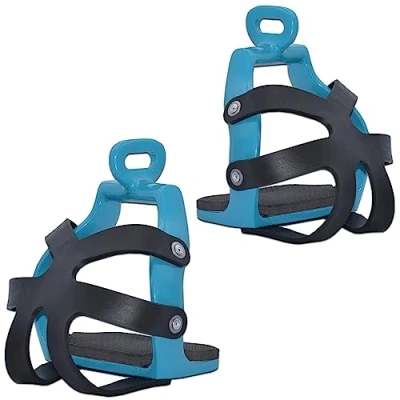 Image of 322 Horse Endurance Caged Safety Stirrups 90 degree Stirrup Pair