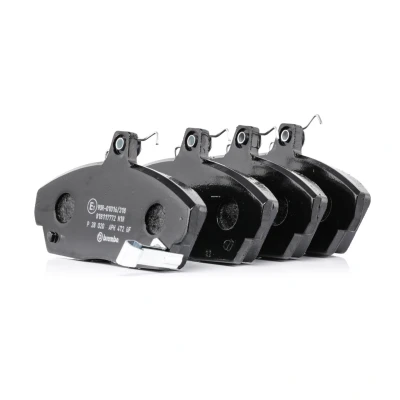 Image of 45022S6DE01, 45022S6DE50, 45022S6DE51, 45022S74E10, 45022S74E50 Brake pad set BREMBO P 28 020 HONDA: CIVIC 7 Hatchback, 6 Fastback