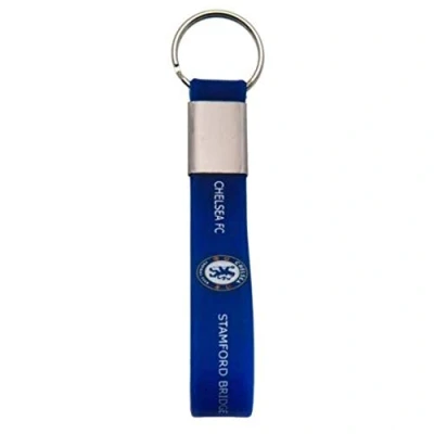 Image of Chelsea Fc Silicone Keyring Key Ring Chain