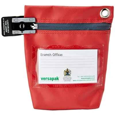 Image of Versapak CCB0_RDS Small Secure Cash Bag Red