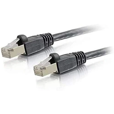 Image of C2G 0.5 m Cat6a Shielded Patch Cable Black