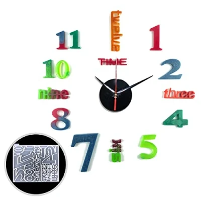 Image of Xidmold Resin Casting Mould, Letter Arabic Numerals Clock Silicone Epoxy Moulds Mold for Casting, DIY Clock, Jewelry Making, Home Decoration