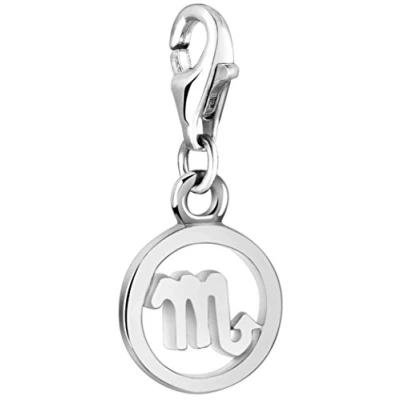 Image of Nenalina Charm Twins Zodiac Pendant, for All Brands of Bracelets and Necklaces, Made 925 Sterling Silver 713295 000