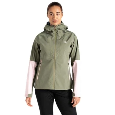 Image of Dare 2b Women&#039;s Water repellent Assert Jacket Olivine Green Rose, Size: 12