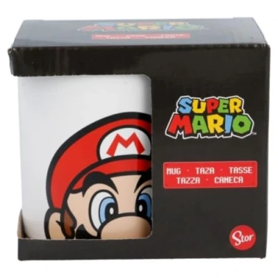 Image of Mario Iconic TV Cartoon Characters Ceramic Mug 11oz in Gift Box Christmas, Birthday, Perfect (Mario)