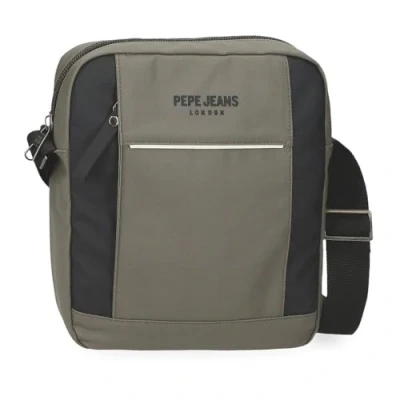 Image of Pepe Jeans Dortmund Shoulder Bag Laptop Green 23x27x7cm Polyester by Joumma Bags Bags, Green, Portatablet