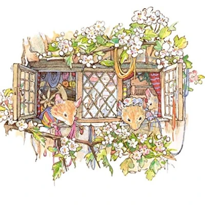 Image of Brambly Hedge The Weaver&#039;s Cottage Blank Greeting Card with Envelope