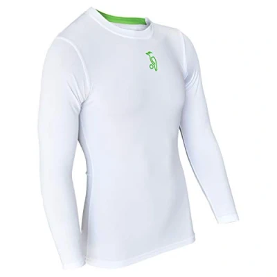 Image of Kookaburra Men&#039;s Kb Compression Lite Cricket Skin Fit Top, White, XL UK