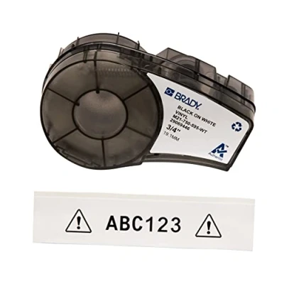 Image of Brady M21 750 595 WT Tape For Lab Pal, Vinyl, 19.1 mm, White