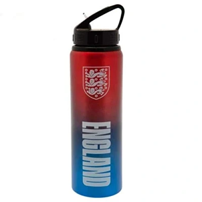 Image of Hy Pro Officially Licensed England FA 750ml Aluminium UV Bottle Integrated Folding Straw, Matt Finish, Leakproof, Lightweight