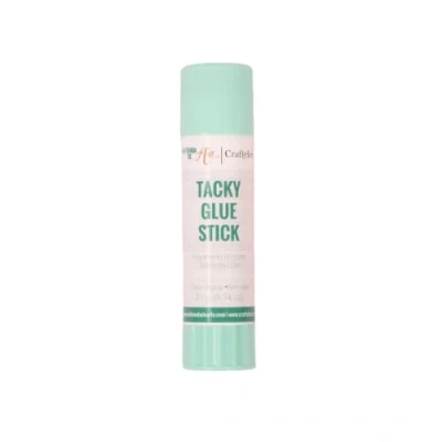 Image of Craftelier Tacky Glue Stick Extra Strong for Scrapbooking and other Craft Projects Non Toxic Transparent, Flexible Resistant Drying Quantity 21 gr