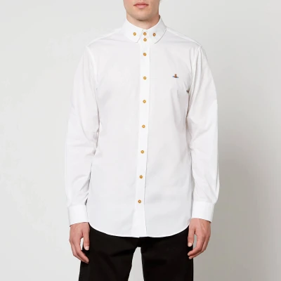 Image of Vivienne Westwood Button Krall Unisex Buttondown blouse, Size: 38, White