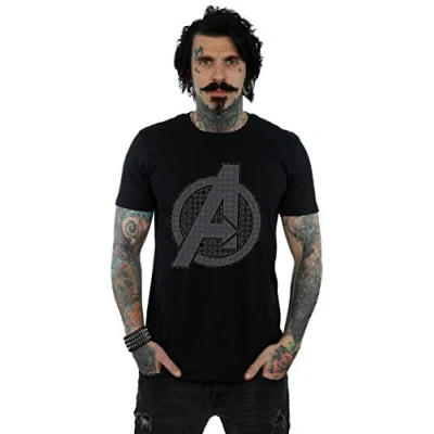 Image of Marvel Men&#039;s Avengers Endgame Iconic Logo T Shirt Black Large