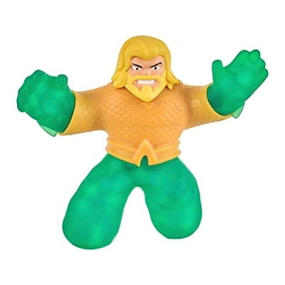 Image of Heroes of Goo Jit Zu Dc Hero Pack Super Goopy Aquaman 4.5 Inch Tall Action Figure, Perfect Christmas/Birthday Present For 4 To 8 Year Olds, Squishy, Stretchy Tactile Play