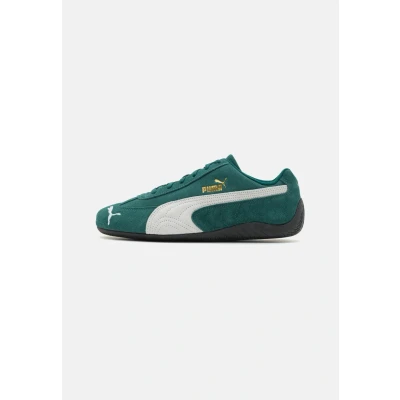 Image of Puma Speedcat OG Unisex Trainers, Size: 3.5, Dark myrtle/white Suede