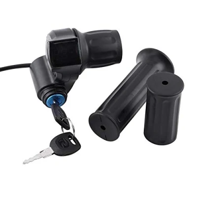 Image of Dilwe Throttle Grips, Universal Electric Bike Grip Handlebar Scooter Twist with Cable for Mini Cycling Bicycles And Spare Parts