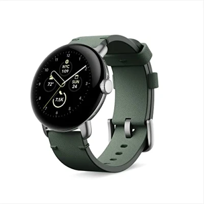 Image of Google Pixel Watch Crafted Leather band Green, Large