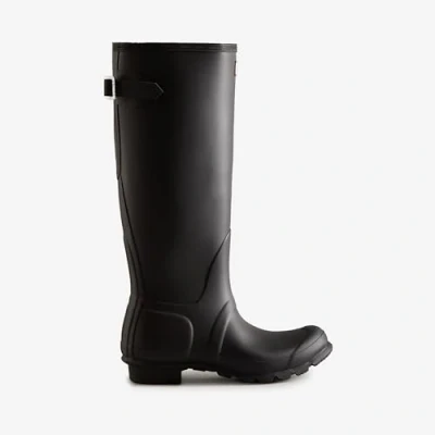 Image of Hunter Women&#039;s Original Back Adjustable Rain Boots Black 5