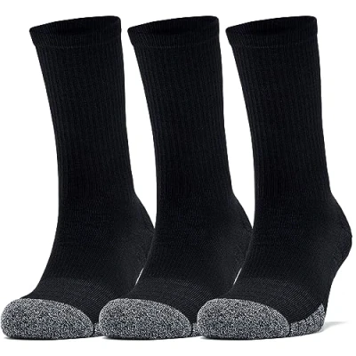 Image of Under Armour Unisex UA Heatgear Crew, Long Sports Socks, Compression Socks
