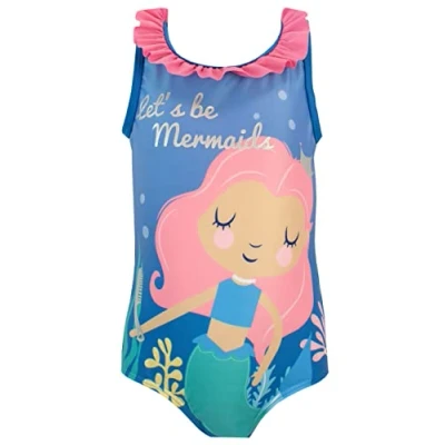 Image of Harry Bear Girls Swimsuit Mermaid Multicoloured 5 6 Years