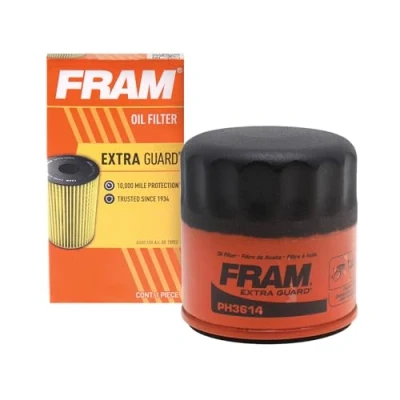 Image of FRAM Extra Guard PH3614, 10K Mile Change Automotive Replacement Interval Spin On Engine Oil Filter for Select Vehicle Models