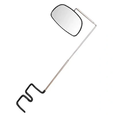 Image of Bicycle Rearview Mirror Aluminium alloy Bike Helmet Adjustable Angle Rear Cycling 170x60mm