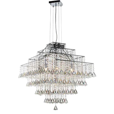Image of Parma 10 Light Chrome Ceiling Fitting