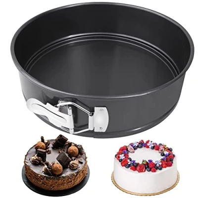 Image of Grilzy Cake Tin 8 Inch Tins for Baking, 20cm Springform Cheesecake, Non Stick Baking Round Pan, Bake Ware Restaurants, Home and Kitchen
