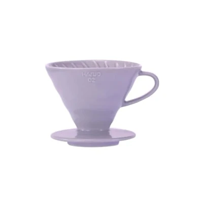 Image of Hario V60 Ceramic Coffee Dripper Purple Heather Size 02