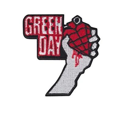 Image of Green Day American Idiot Red Patch Badge Embroidered Iron on Applique Souvenir Accessory