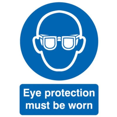 Image of Sitesafe Eye Protection Must Be Worn Rigid PVC Sign 200 x 300mm