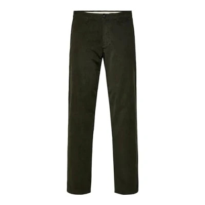 Image of SELETED HOMME Men&#039;s Slhstraight Miles 196 Cord Pants W Noos, Forest Night, 32 W/32 L