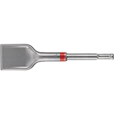 Image of Hilti Scaling Chisel TE CX SCE 18/4, self Sharpening (one Sided Cutting Edge) for Scraping Away residues Using SDS Plus Power Tools, Dimensions: 180 mm Long x 40 Wide (282304)