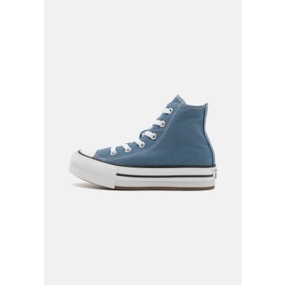 Image of Converse CHUCK TAYLOR ALL STAR EVA LIFT PLATFORM girls&#039;s Children&#039;s Shoes (High top Trainers) in Blue